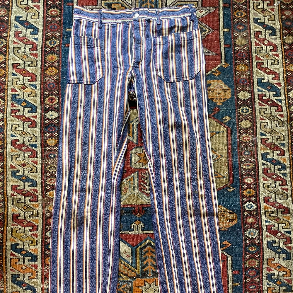 Seafarer Vintage 1970s Striped Pants